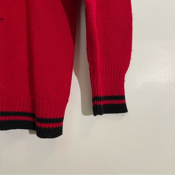 Vintage | Darian Red Knit Pull Over Sweater - Picture 4 of 11
